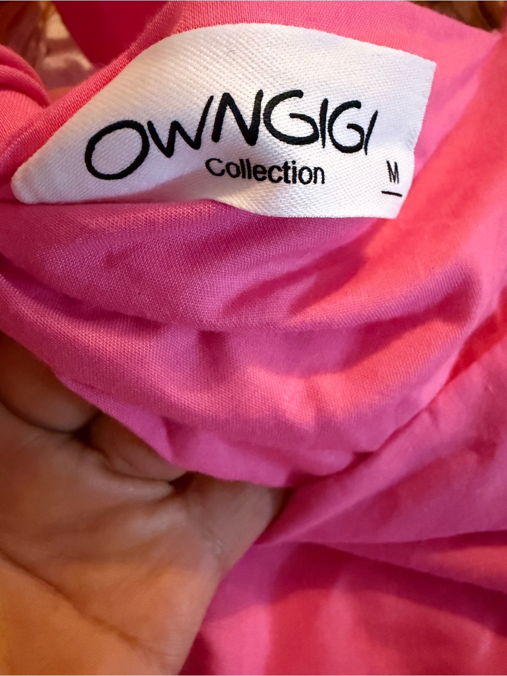Women's Pink Puff-Sleeve Tiered Mini Dress - Picture 9 of 9